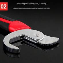 1件装舒适通用哑光表面扳手，多功能可调扳手，大开口，快速安装，车间工具，高硬度，适合作为节日、生日礼物 - 彩色 - 查看 6