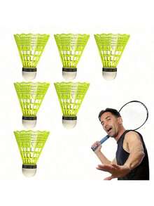12pcs/6pcs/3pcs - Durable Nylon And Lightweight, Colorful And Easy To Track Shuttlecocks, Sturdy Structure, Classic Design, Suitable For Badminton Court/Yard/Square/School/Training Ground/Outdoor Camping, Enhance Gaming Experience, Multi-Person Sports, Multiple Specifications Available. Suitable For Outdoor And Indoor Sports, Badminton Set