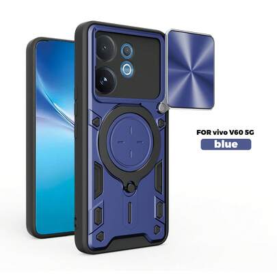 适用于 VIVO 5G/兼容 S30 5G/兼容 T4 PRO 5G 的手机壳，带滑动摄像头和支架