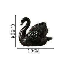 1pc Minimalist Black & White Swan Ceramic Decor, Entryway Decoration, Housewarming Wedding Gift, Model Home Decor, Gift For Girlfriend, Friend, Valentine's Day - Multicolor - View 3