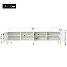 Television Stands & Entertainment Centers - White + MDF + Particle Board + 50-59 Inches-1 - View 6