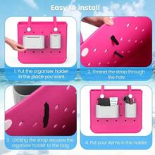 2 Pack Silicone Organizer Insert Compatible With All Bogg Bags, Wallet Holder Accessories, Wallet And Glasses Organizer Bags - Haute Pink - #2-灰色 - 查看 7