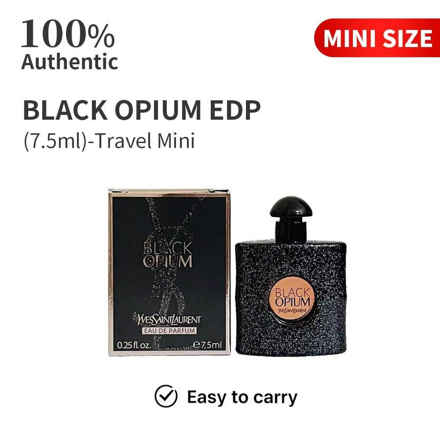 YSL BlackOpium Eau De Parfum Splash With Coffee & White Flowers For Women,(7.5ml/0.25fl.Oz), Travel Mini - 黑鴉片 - 查看 1