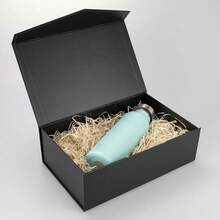 黑色附蓋禮品盒（3種尺寸），空禮品盒，適用於婚禮、伴娘、伴郎、求婚、生日派對、畢業典禮、週年紀念禮物 - 黑色 - 查看 6