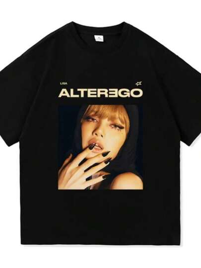 LISA ALTER EGO T Shirt 2025 New Album Fashion Men Women Clothing Harajuku Unisex High Quality Tops Cotton Tshirts Tops