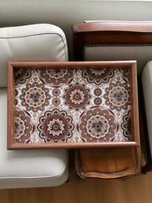 1 szt. Wielofunkcyjne składane biurko bambusowe pod laptopa, niski stolik nocny, przenośna taca śniadaniowa, składany stojak na laptopa do łóżka, sofy, na kemping, piknik, prezent na Dzień Matki/Ojca