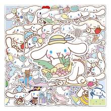 50PCS Cute Cinnamoroll Anime Cartoon Sanrio Stickers Fun Decals Gifts DIY Diary Suitcase Scrapbook Phone Laptop Kawaii Cute Sticker Gift - Multicolor - View 2