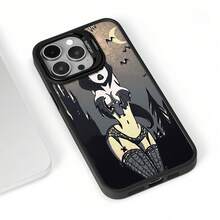 Funda de teléfono de alta moda con diseño de vampiro y murciélago, inspirada en criaturas nocturnas y elegancia gótica. Compatible con  17,  16,  16 Pro Max,  15,  15 Pro Max,  14,  13,  12 y  11 Pro. Perfecta para Halloween, fiestas y regalos para familiares y amigos.fundas para celular,funda para celular,fundas para  13,fundas de celular,fundas para teléfono,fundas de teléfono,funda de celular,fundas de ,fundas para  11,fundas para  14 - Negro - Ver 6
