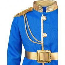 Charming Costume Royal King Outfit Party Cosplay 4 - 10 Years - 4-6T + Azul - Ver 6