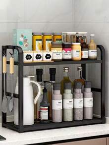 1个360度旋转厨房调料架调味品收纳整理架 - 彩色 - 查看 9