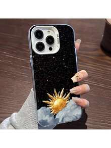 17/16/15 ProMax/14Plus/13Pro/12/11 compatible, funda creativa nueva de color plateado con un gran y lindo agujero. Esta funda ofrece una excelente protección. Con su diseño elegante, es la primera opción de Gee para fundas de regalo de Halloween.CYK195, funda protectora para teléfono - Multicolor - Ver 3