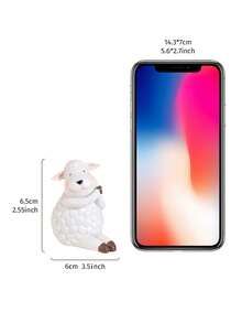 1件树脂可爱绵羊装饰品，适用于斋月、开斋节、斋月节家居、派对和聚会装饰 - 彩色 - 查看 8