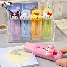 Back To School Essential! 1/5pcs Sanrio Character Set, Includes Kitty, Kuromi, Melody - ABS Material Anti-Pollution & Anti-Drop NS-Windnet, Scratch-Resistant, Less Dropping Resin Erasers, & Adorable Elementary School Stationery Gift Rewards