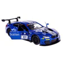 Burago 1:44 Scale BMW M6 GT3 Racing Car Model, Acrylic Box Alloy Diecast Toy Vehicle, Collectible Gift For Men - Blue - View 10