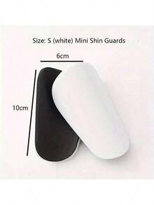 1 par de espinilleras de fútbol mini resistentes al desgaste y con absorción de impactos, protector de pierna ligero y portátil para entrenamiento de fútbol, espinillera mini, regalo de Año Nuevo, color aleatorio - Multicolor - Ver 3