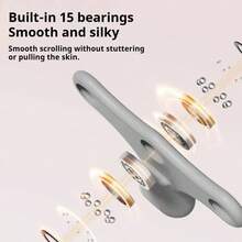 Rolă de masaj pentru gât - Minge de masaj muscular, Clemă circulară mică și ușoară pentru picioare pentru bărbați și femei pentru exerciții fizice și relaxare, Role manuale cu 6 roți, Instrument de relaxare pentru yoga, fitness