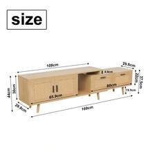 Meubles TV et centres de divertissement - couleur chêne - Voir 5