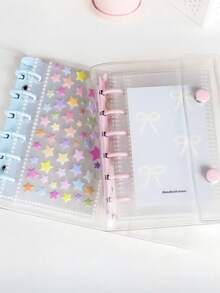 A7 Transparent Portable File Folder With Double Buckle Design, Can Store Beautiful Photos. It Can Be Used As An Album, Saving Costs On Stationery, Notebooks, Sticker Books, Office Supplies, School Supplies - Multicolor - View 9