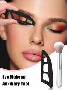 6/3/2/1 Pcs Eye Makeup Auxiliary Tools, Eyeshadow Stamp Template, Eyeshadow Assistant, Eyeshadow Tools And Makeup Brushes, Eye Makeup Tools, Beauty Tools, Beginner Eyeshadow Assistant, Eye Makeup Beauty Tools, Suitable For Beginners - Black - View 9