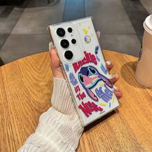 Miniso Disney Lilo & Stitch Phone Case, "Tongue In The Nose For Me!" Slogan With Playful Stitch Designfor Samsung Galaxy S25 Ultra/S25 Plus/S25/S25 Edge/Galaxy S24 Ultra/S24/S24 FE/S24 Plus/S23 FE/S23 Ultra/S23 Plus/S23/S22Ultra/S22/S22 Plus/S21 Ultra/S21 Plus/S21/A10/A10s/A12/A13/A14/A15/A16/A20/A20s/A22/A23/A25/A33/A34/A35/A52/A53/A54/A72/A73/Galaxy Note20Ultra/Galaxy Note20/Galaxy Note10/Galaxy Note10 Pro/Galaxy Note10 Plus,Galaxy S25 Ultra Case Plus Stocking Stuffers,The Girlfriend,The Chosen,Early Fall Fashion. - 透明的 - 查看 1