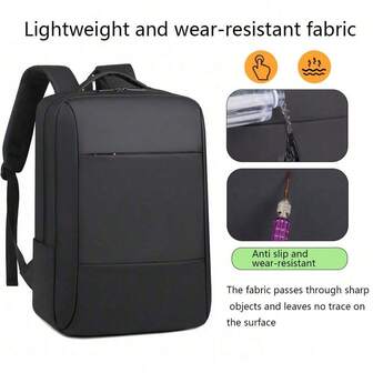 Unisex exklusiv multifunktionell expanderbar ryggsäck, utomhus högkvalitativ affärslaptopväska med stor kapacitet