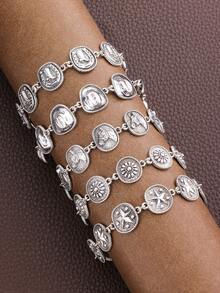 1pc Men's Minimalist Western Cowboy Style European And American Cross-Border Punk Bracelet - Bracelet - View 8