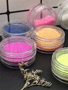 3/50pcs - Empty Diamond Powder Jewelry Storage Box, Eyeshadow Lipstick Refillable Bottle, Small Round Cosmetic Container, Travel Portable Box, Makeup Packaging Jars, Mini Round Tins With Lids, Cosmetic Boxes, Glitter Powder Packaging Bottles - White - View 3