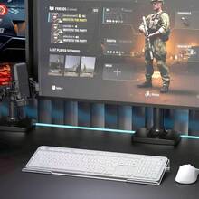 1 Giá đỡ bàn phím máy tính (có thêm dải chống trượt), Có hai kích cỡ: 78 phím/108 phím, Nhiều màu sắc, Giá đỡ bàn phím nghiêng bằng acrylic giúp gõ phím thoải mái, Khay bàn phím trong suốt giúp gõ phím và làm việc dễ dàng, Giá đỡ bàn phím kèm vỏ silicon chống trượt. - Nhiều màu - Xem 10