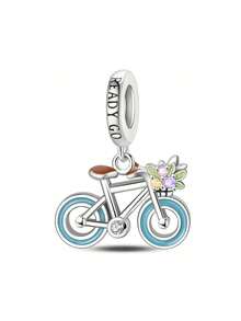 新款925纯银精美公主/卡通动物吊坠，适合女士DlY手链，生日派对时尚饰品