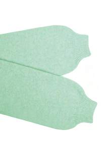 Ladies' Plain Loose Fit Crew Neck Long Sleeve Knitted Sweater - Asakusa Green - View 5