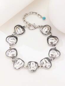 1pc Men's Minimalist Western Cowboy Style European And American Cross-Border Punk Bracelet - Bracelet - View 4