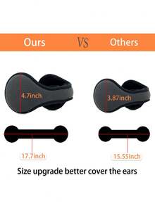 1 sztuka wielokolorowych, opcjonalnych, prostych, jednolitych kolorów, męskich, zimowych, ciepłych nauszników, owijek na uszy, nauszników zapewniających ciepło jesienią i zimą, nauszników odpowiednich do codziennego użytku w podróży i pracy