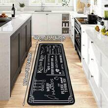 Bộ thảm bếp 1/2/3 món, bộ thảm in hình dụng cụ nhà bếp và rau củ, chất liệu polyester, thích hợp sử dụng trong nhà/ngoài trời, làm thảm cửa, thảm bếp, thảm phòng giặt, thảm trải sàn. - Nhiều màu - Xem 17