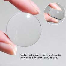 2/10Pcs Silicone Nail Art Stamper Replacement Heads 2.8cm Transfer Pattern Plate Nail Stamp Clear Stamping DIY Manicure Tools - Clear - View 6