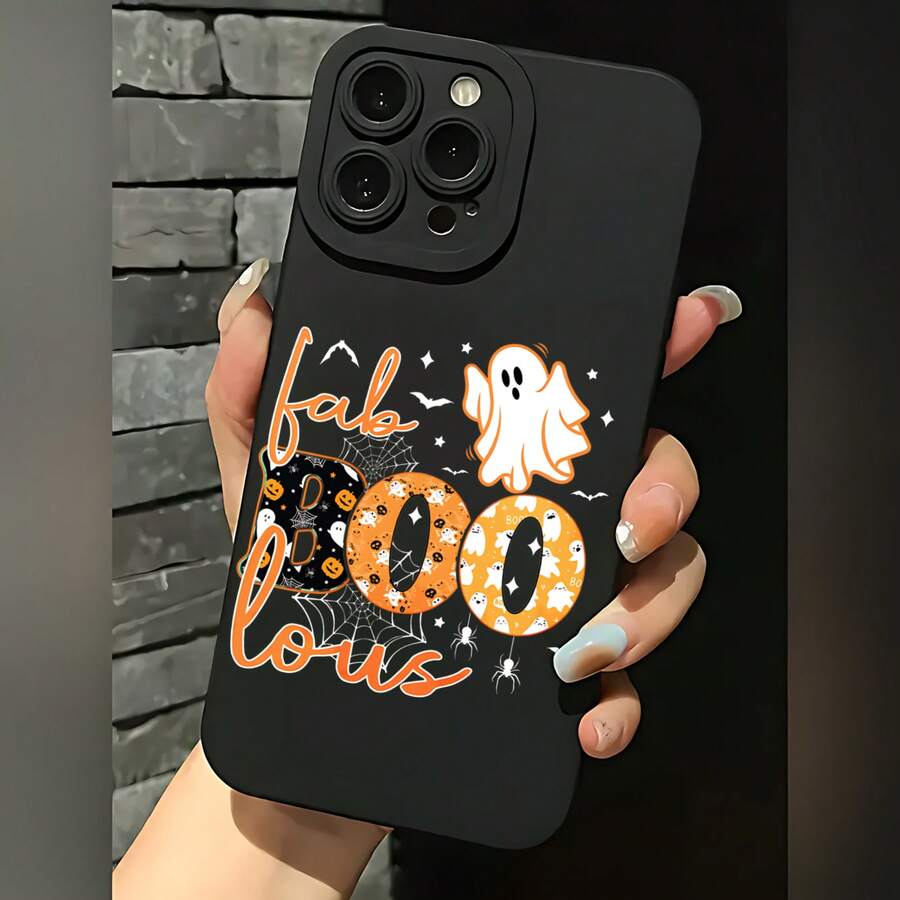 2026 nueva funda de teléfono mate, funda de teléfono fabulosa con impresión de fantasma de Halloween y telaraña para iPhone 17 15 14 13 12 11 Pro Max Plus Galaxy S24 S23 S22 S21 S20 Note 20 10, funda de teléfono para parejas, regalo para él y ella, regalo de vacaciones - Blanco antiguo - Ver 1