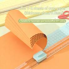 四合一手持式DIY裁纸刀，适合儿童使用，轻松裁切照片、文件，适用于学校、开学季、家庭和办公室、手工制作等场合。 - 彩色 - 查看 2