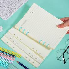 5/10/20pcs Removable Plastic Loose Leaf Binder Rings - Spiral Notebook Locks - 30 Hole Plastic Spiral Binding Rings - Cuttable , Suitable For Book Making, File And Document Organization, Student And Teacher Office Supplies, Book Binding Tools, School Stationery, Laptop Organizers, Office File Accessories, File And Document Organization, Teacher And Student Office Supplies, School Supplies