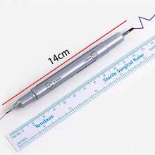 Bộ 2 bút đánh dấu da xăm kèm thước kẻ chính xác, bút đánh dấu hai đầu mực tím 0,5mm/0,019" và 1mm/0,039", bút trang điểm xăm lông mày phẫu thuật, phụ kiện xăm hình - Nhiều màu - Xem 10