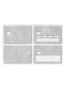 1张/2合1/4合1纯色闪亮水钻纹理PVC信用卡贴纸，银行卡保护套，防水银行卡保护套，彩色创意迷你卡贴，装饰艺术贴纸