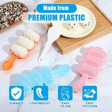 1pc/2pcs/4pcs Rice Ball Mold; Sushi Rice Ball Mold With Rice Shaker And Rice Spoon - Easy To Make Perfect Rice Balls And Sushi, Fun Kitchen Tool - Multicolor - View 7