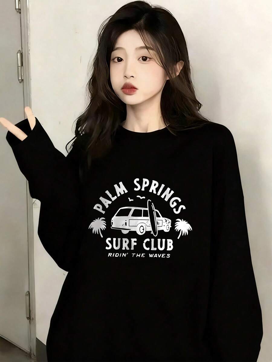 Women Sweatshirts - Black - View 1