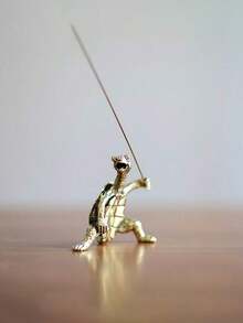 1pc Turtle Shaped Incense Stick Holder, Creative Copper Alloy Incense Stick Stand For Home Gifts Birthday Graduation