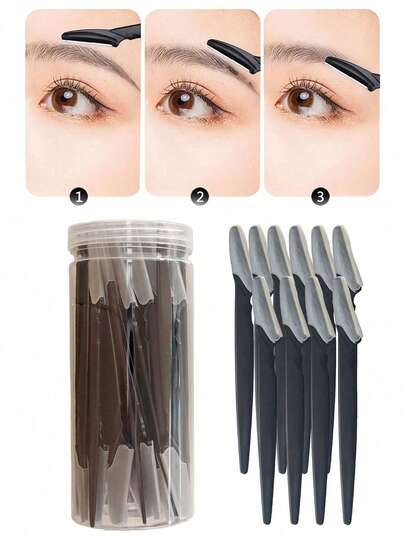 30Pcs,Eyebrow Trimming And Razor Set, Eyebrow Trimmer/Razor, Exfoliating And Shaving Tool, Body Hair Trimmer And Face And Eyebrow Razor Set, Long-Handled Blade With Precision Cap, Women's Eyebrow Trimming Tools, Suitable For Daily Or Travel Use, Easy-To-Use Unisex Eyebrow Trimmer For Trimming And Shaping Eyebrows.