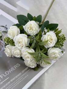 1 قطعة/5 قطع وردة اصطناعية رومانسية، نبات ورقي اصطناعي، باقة وردة اصطناعية - ديكور زهور منزلي وزينة طاولة. مناسبة للأعراس، باقات العروس، ديكور المنزل، حفلات الأعياد، هدايا رأس السنة، هدايا عيد الحب. مجموعات الألوان المتعددة تعزز جمالها، حجم واحد بألوان عشوائية تسليمها.