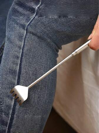 1pc Stainless Steel Itching And Scratching Device, No Need For Human Expansion, Convenient Scratching And Scratching Scraper Pen
