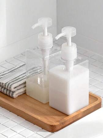 1个/2个旅行装按压瓶，适用于沐浴露、洗发水、卸妆液、小型空瓶、便携式乳液瓶