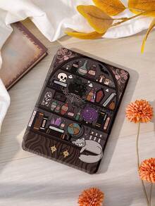 1 pieza Funda protectora para Kindle con diseño de gato estantería, apta para Kindle Paperwhite 11th Gen (2021) / Kindle Paperwhite 12th Gen (2024) / Kindle (11th Gen - 2024 Release) / Kindle Colorsoft Signature Edition, compatible con activación/suspensión automática, regalo de vuelta a clases - Cubierta de protección del conocimiento - Multicolor - Ver 2
