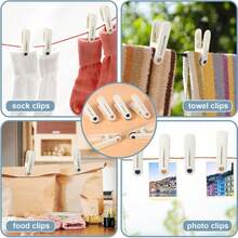 12/24pc Multi Functional Anti Slip Clothes Drying Clip - Heavy Duty Plastic Clip, Suitable For Laundry, Food Bags, And Home Organizing, Fashionable And Durable Clip - Multicolor - View 1