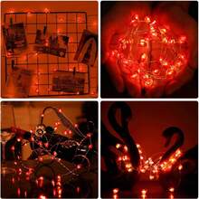 Valentine's Day Heart-Shaped LED Light String - 10/20 Leds, Indoor Fairy Lights, Suitable For Bedrooms, Weddings, Valentine's Day Gifts, Valentine's Day Decorations, Party Decorations - Multicolor - View 8