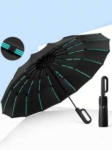 1把带伞带的自动伞，特大号，防风，适合商务用途，防晒